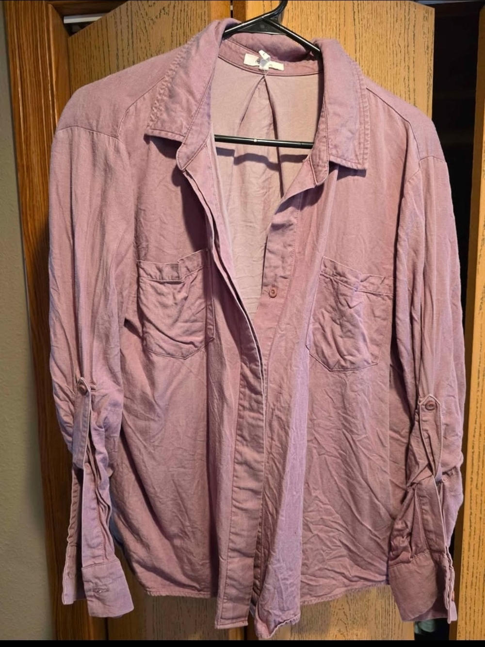 Maurices Lavender Button Down Shirt